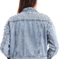 Mr.Joe Short Studded Denim Jacket