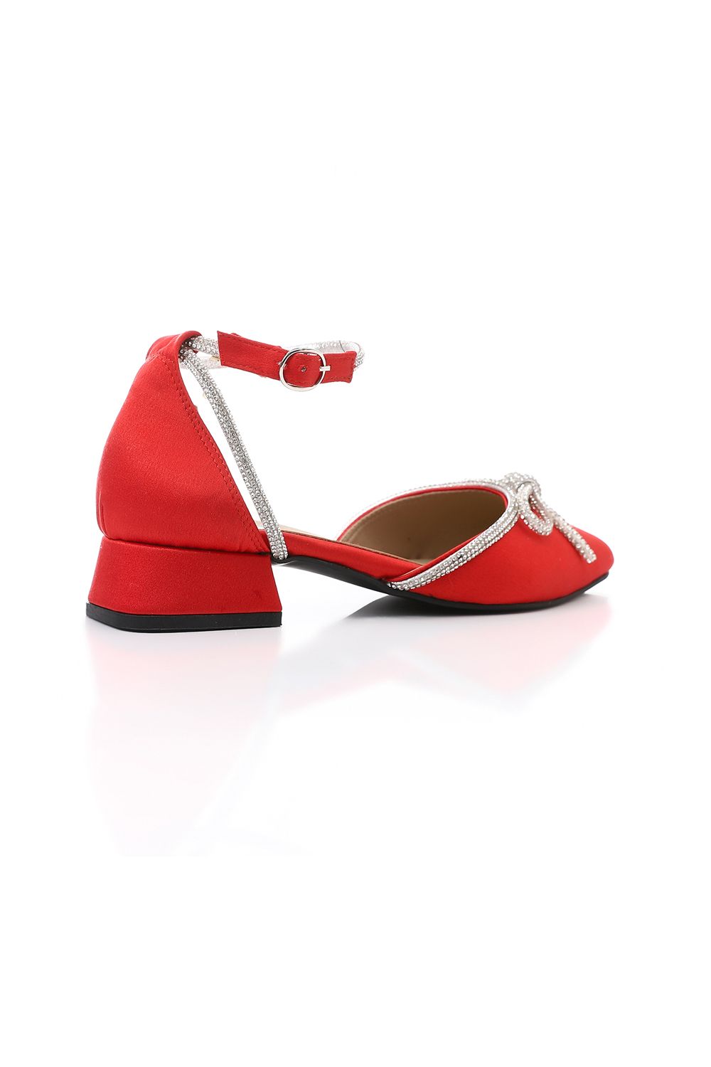 XO Style Fashionable Strassed Strap Heeled Shoes