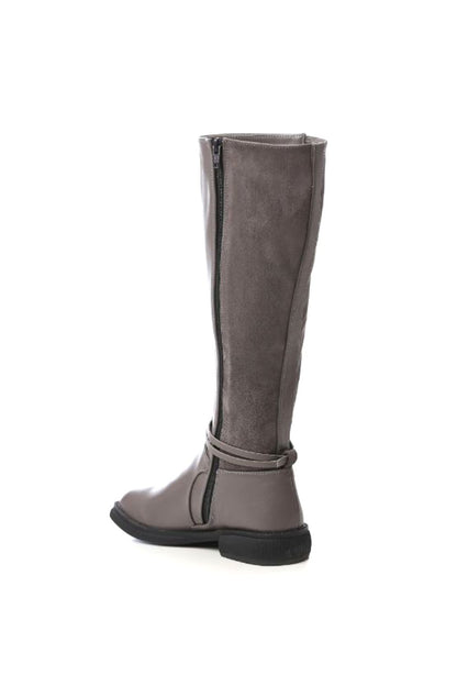 Leather Knee High Boot
