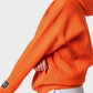 Shechick Oversized Basic Hoodie Orange