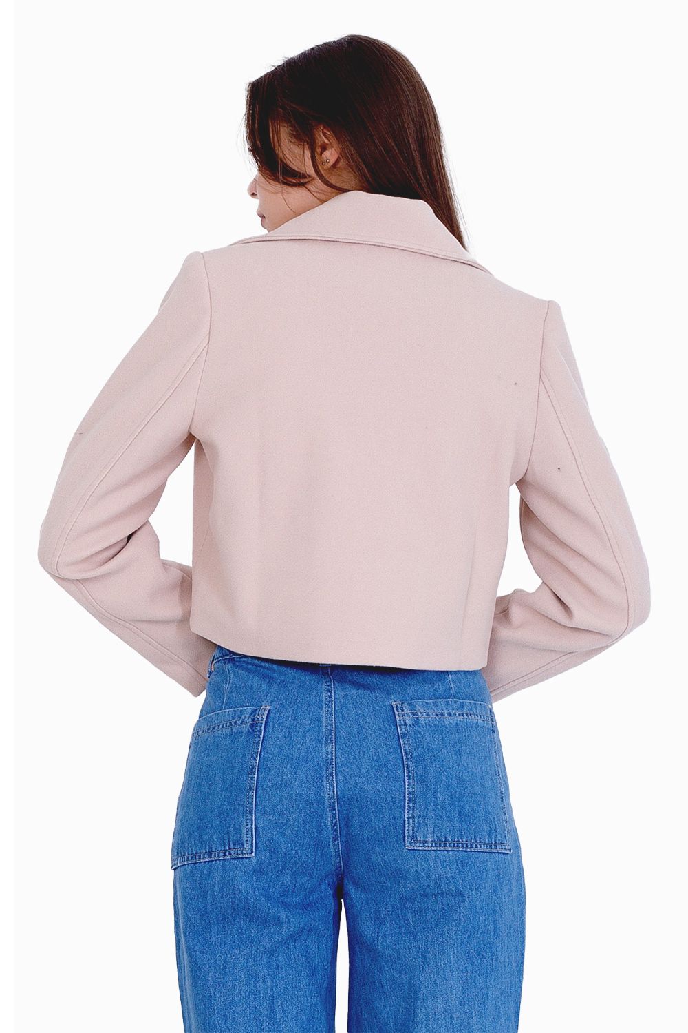 Miss Venus Solid Cropped Jacket