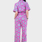 Miss Venus Summery Floral Jumpsuit with Side Pockets