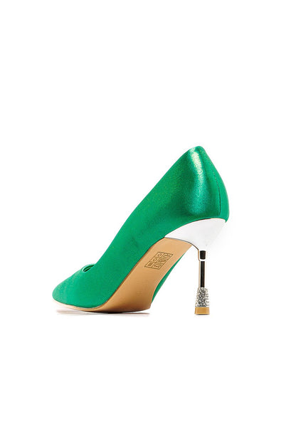 Solid Soiree Pump Green