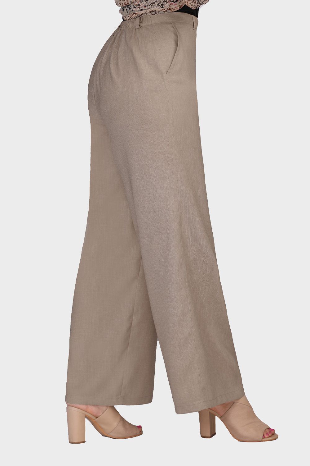 Smoky Wide Pants with Elastic Back Band