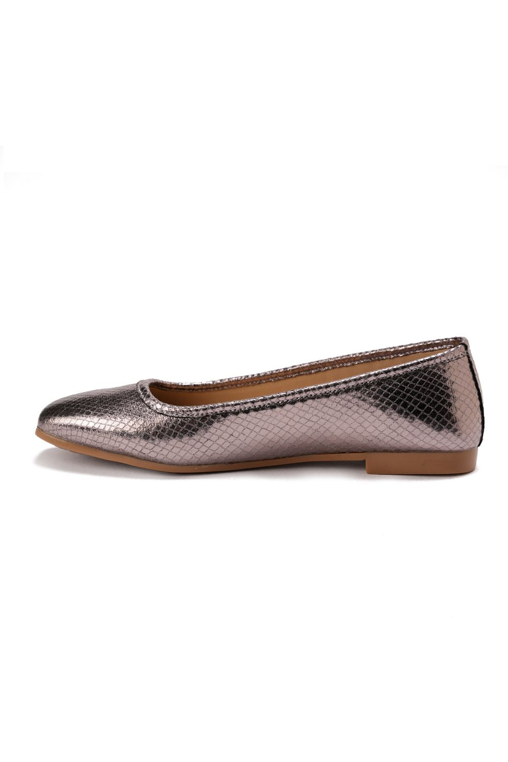 XO Style Comfortable Metallic Flat Shoes