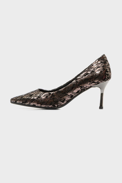 Soiree Pointed Toe Cap High Heels