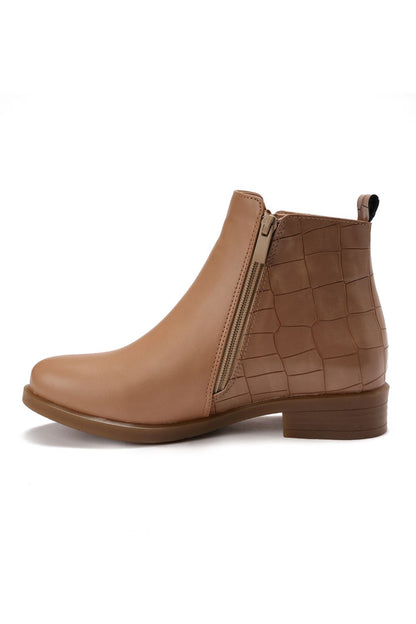 Side Zip Ankle Boots
