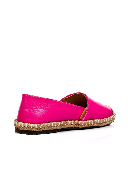 Metallic Espadrille with Straw Frame