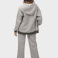 Shechick Bi-Tone Hoodie & Sweatpants Tracksuit Set