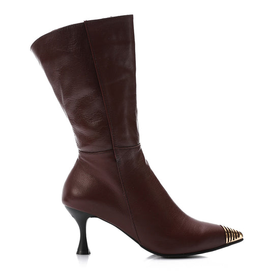 Kitten Heelded Half Boot