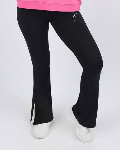 Black Side Slit Yoga Pants