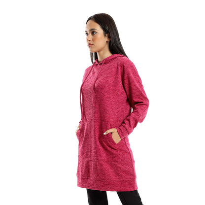 Slip-on Long Hoodie - هودي طويل سهل الارتداء