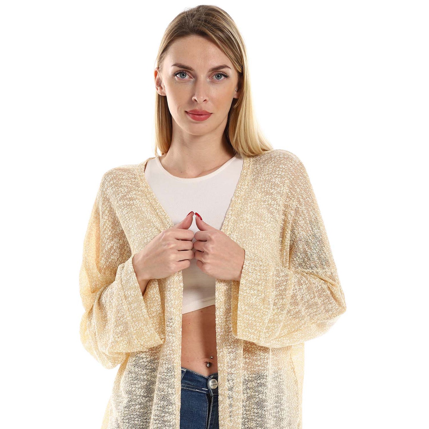 Knitted Oversized Cardigan - كارديجان محبوك أوفر سايز