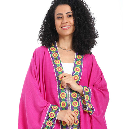 Embroidered Long Cardigan - كارديجان طويل مطرز