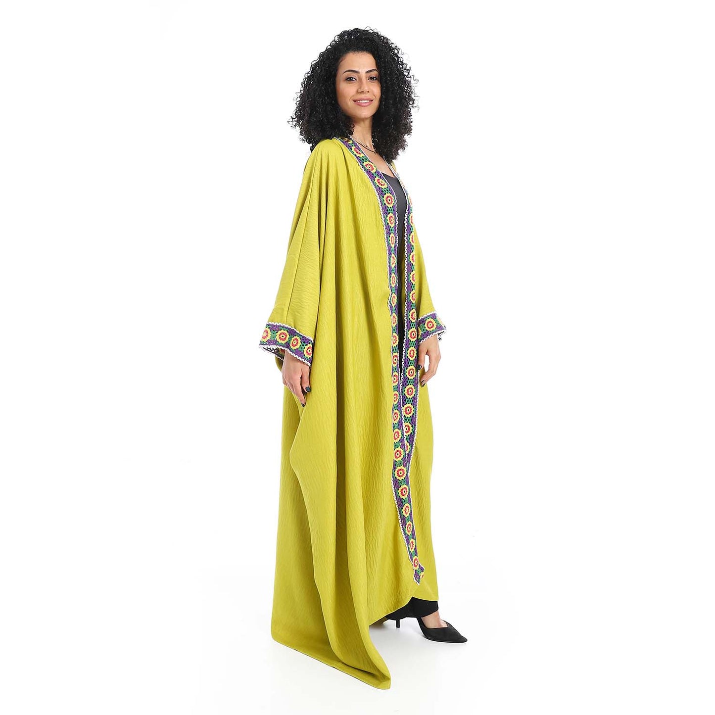 Embroidered Long Cardigan - كارديجان طويل مطرز