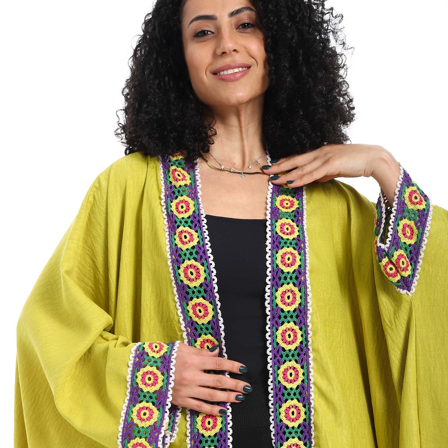 Embroidered Long Cardigan - كارديجان طويل مطرز