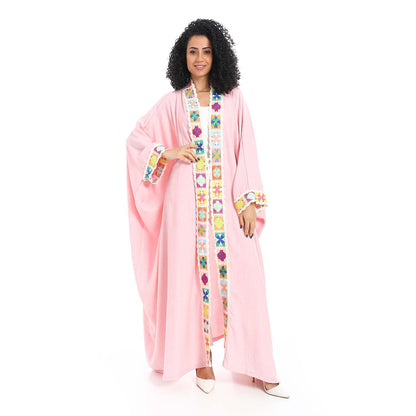 Embroidered Long Cardigan - كارديجان طويل مطرز