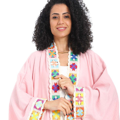 Embroidered Long Cardigan - كارديجان طويل مطرز