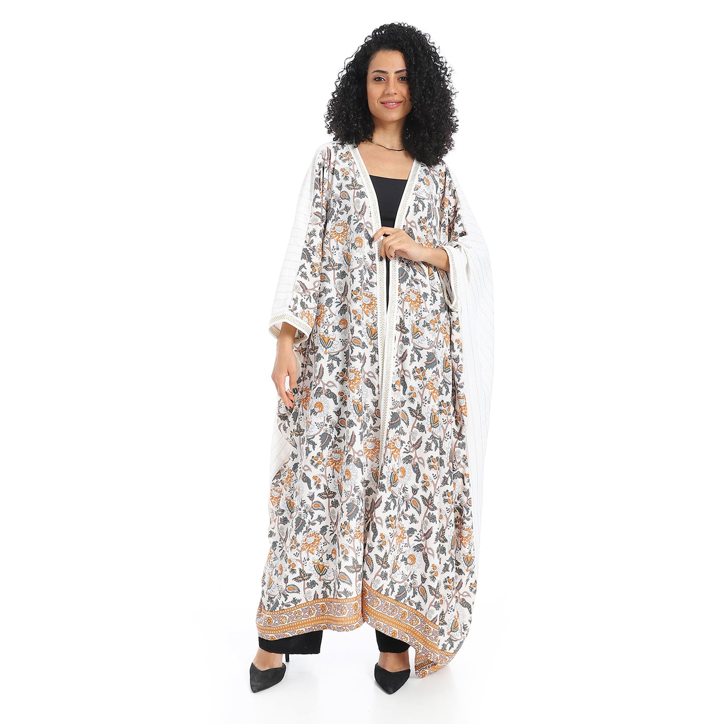 Front Printed Kimono