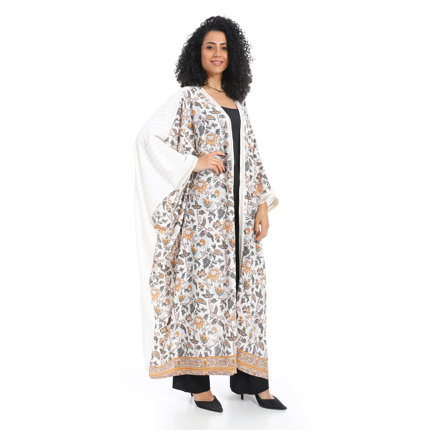 Front Printed Kimono