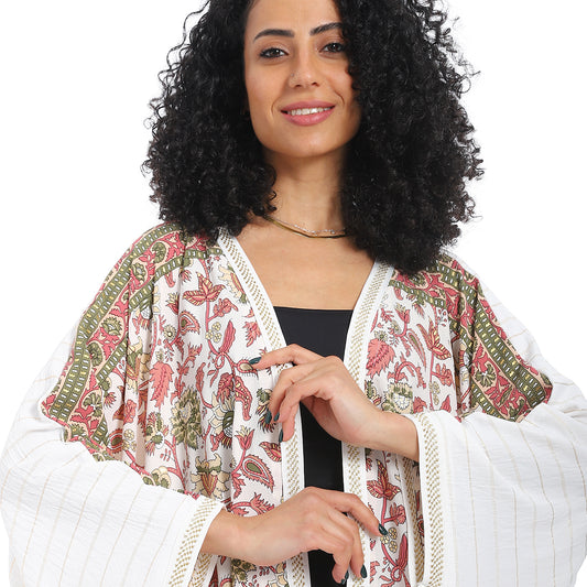 كيمونو مطبوع من الأمام