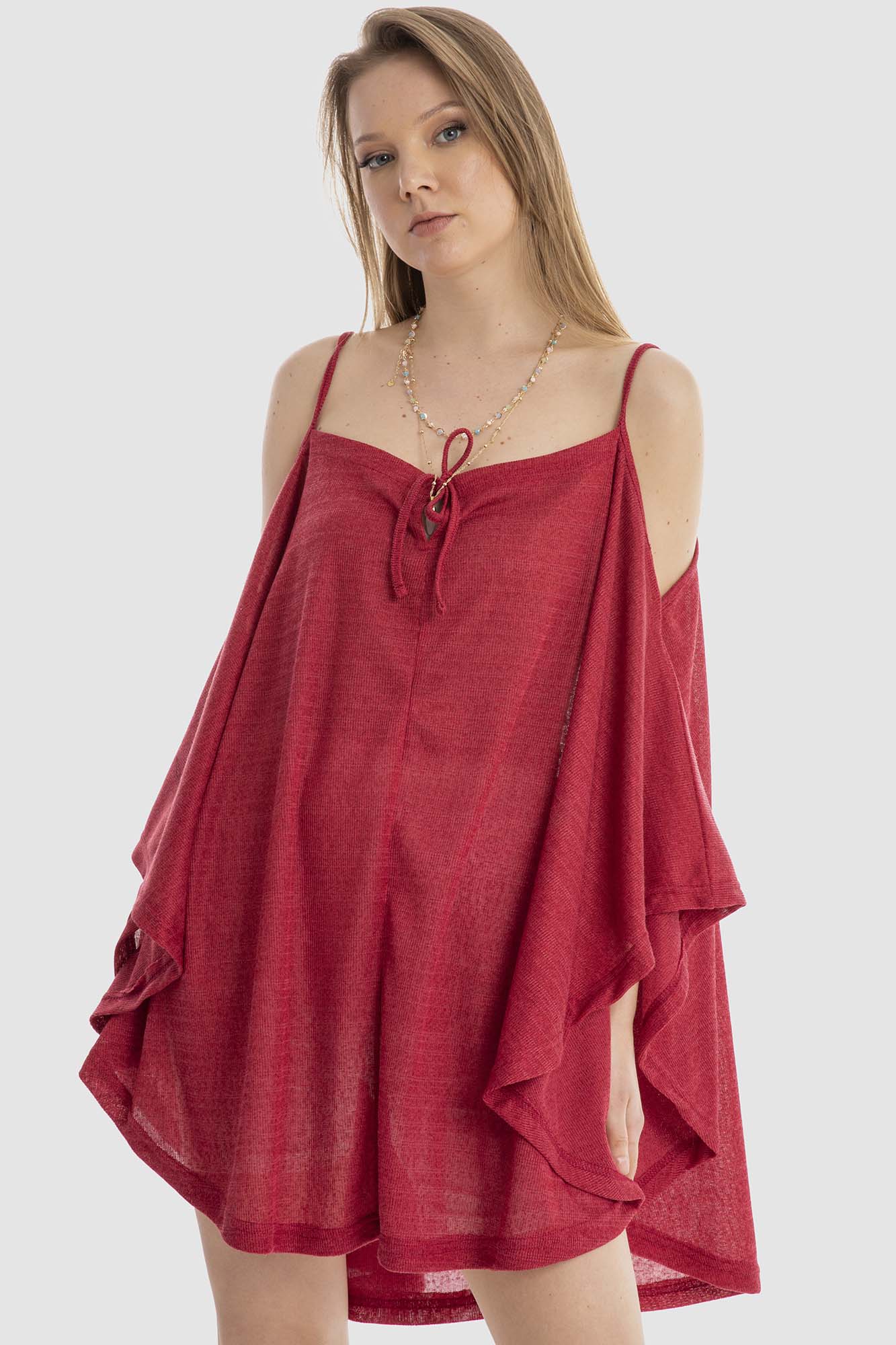 Spaghetti Straps Cover-up - كوفر أب بحمالات رفيعة