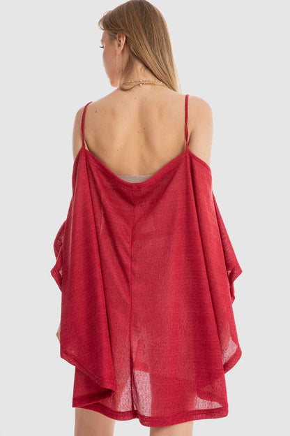 Spaghetti Straps Cover-up - كوفر أب بحمالات رفيعة