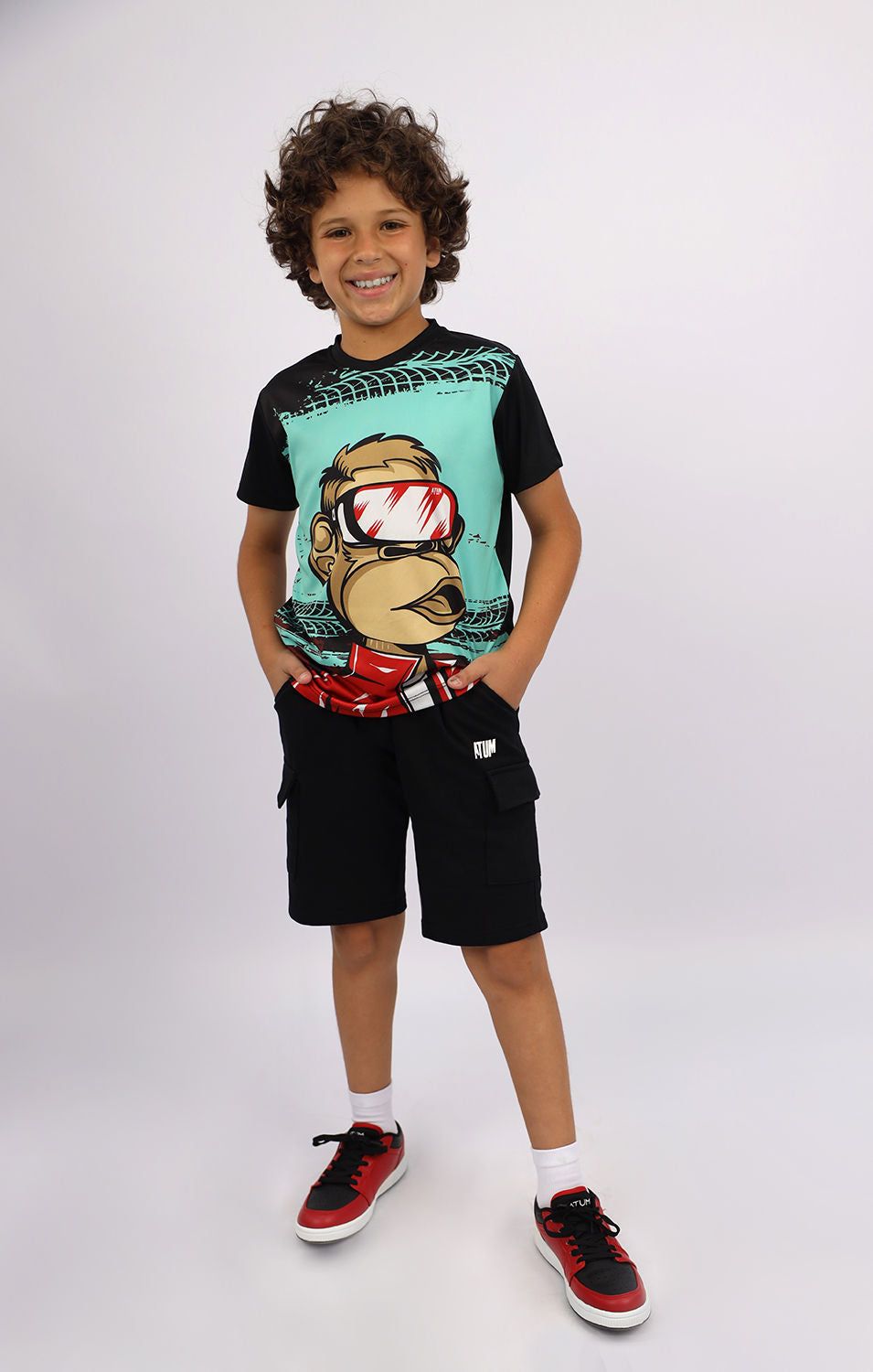 Atum Boy'S Monkey Graphic Tee