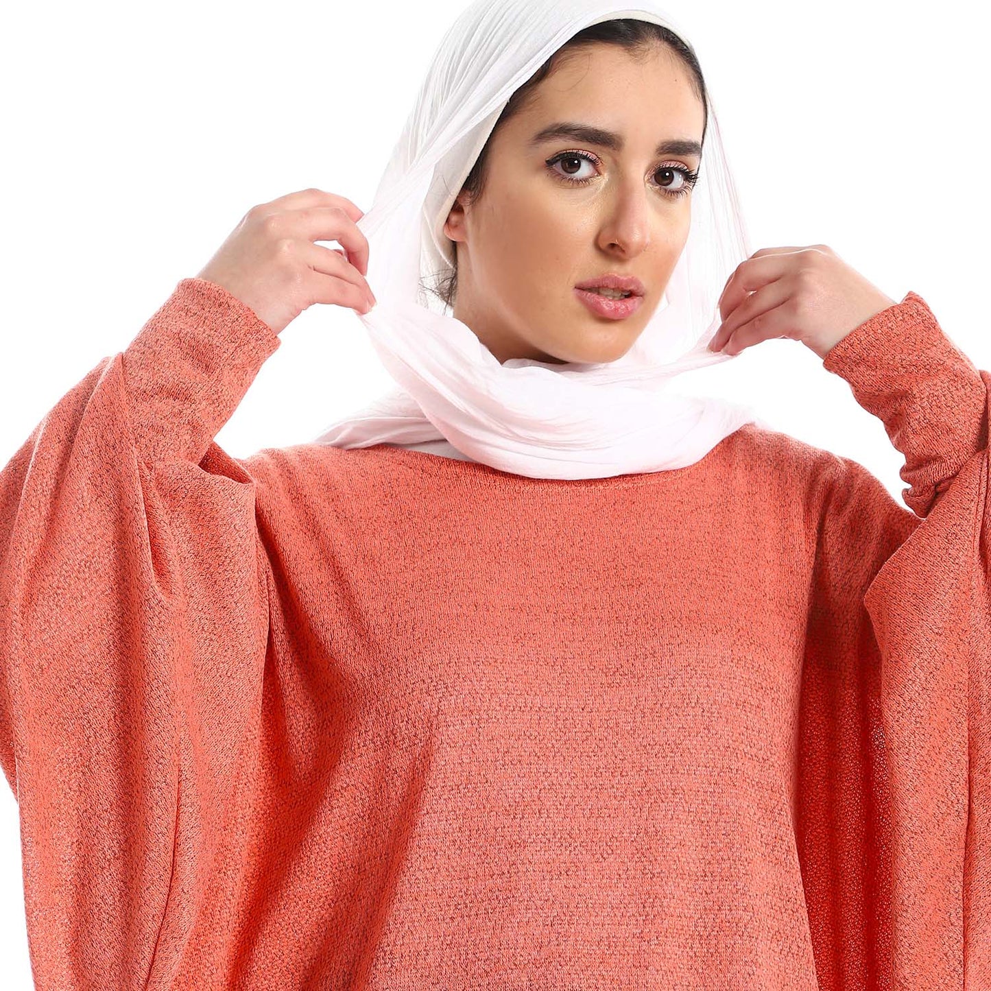 Batwing Sleeve Loose Blouse - بلوزة فضفاضة بأكمام واسعة
