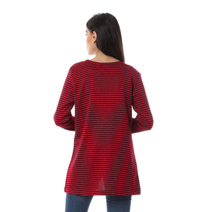 Hairline Stripes Cardigan - كارديجان بخطوط رفيعة