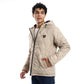 Beige Waterproof Hooded Jacket