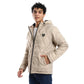 Beige Waterproof Hooded Jacket