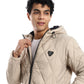 Beige Waterproof Hooded Jacket