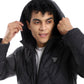 Black Waterproof Hooded Jacket