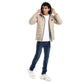 Beige Waterproof Hooded Jacket