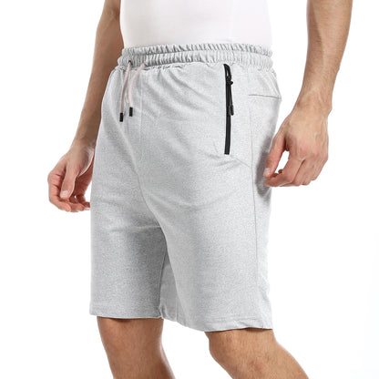 Summer Melton Shorts With Zipper