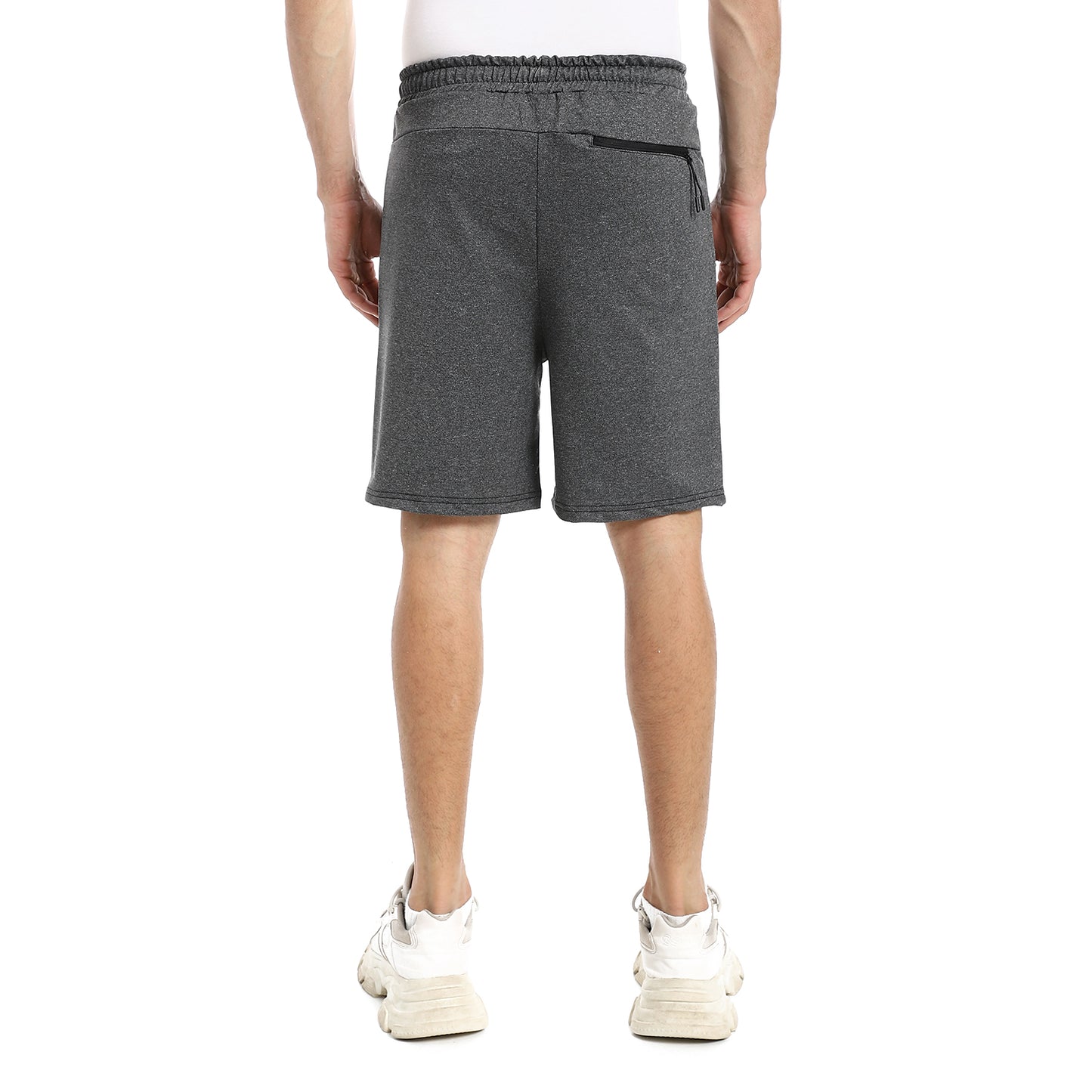 Summer Melton Shorts With Zipper