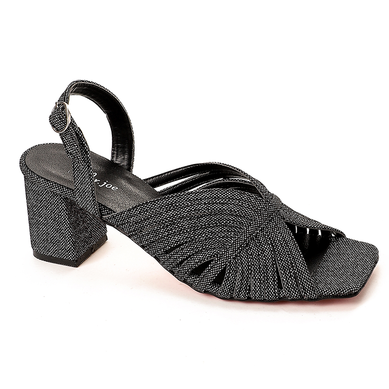 Shiny Strappy Heeled Sandals