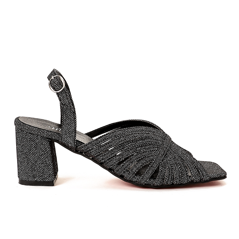Shiny Strappy Heeled Sandals