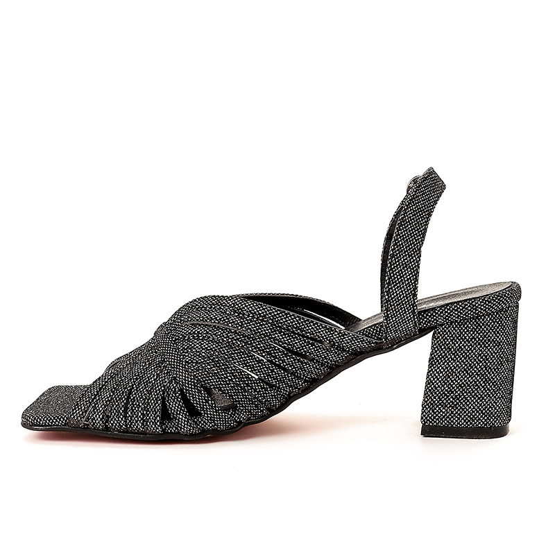 Shiny Strappy Heeled Sandals