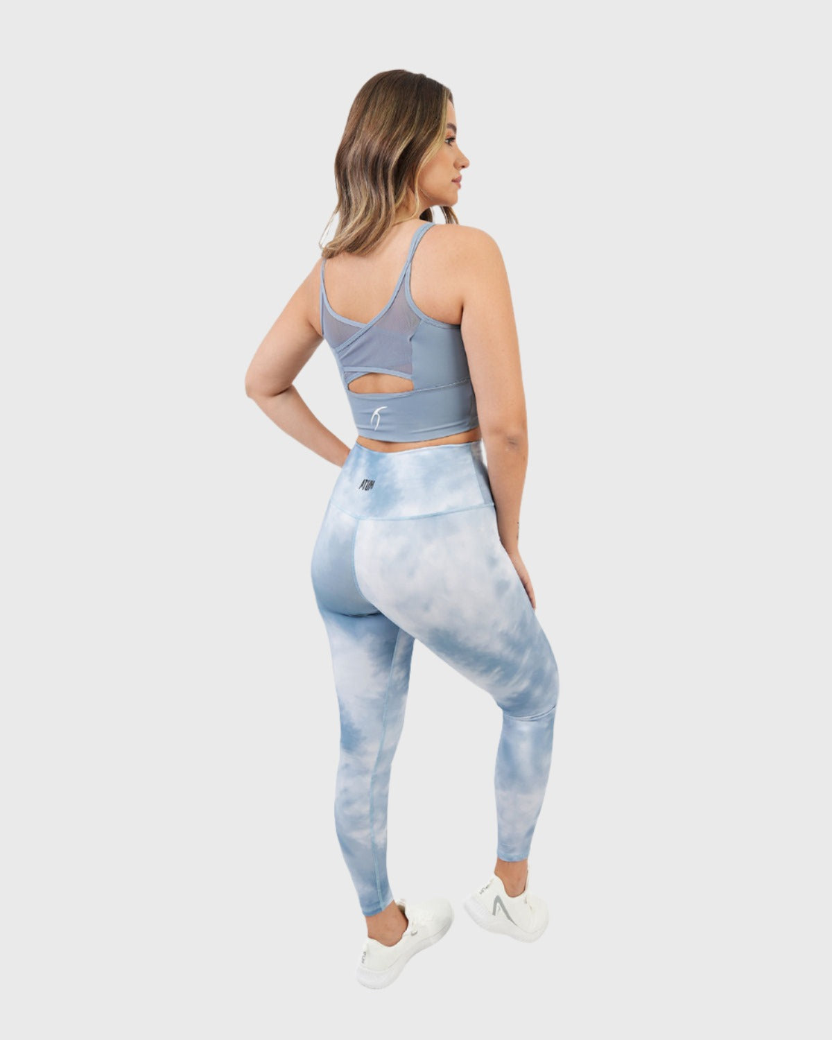 ATUM| Yoga Printed Women's Leggings - Blue