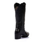 Black Mid-Calf Cowboy Boots