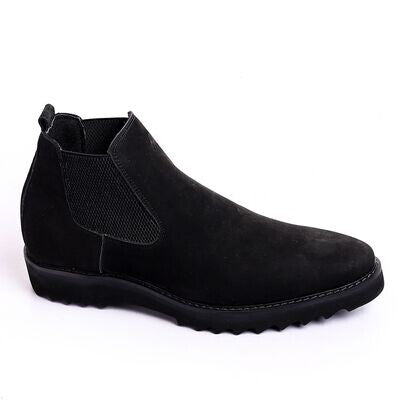 Black Classic Suede Ankle Boot