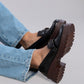 Black*Brown Chunky Loafer Shoes