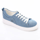 Light Blue Flat Denim Sneakers