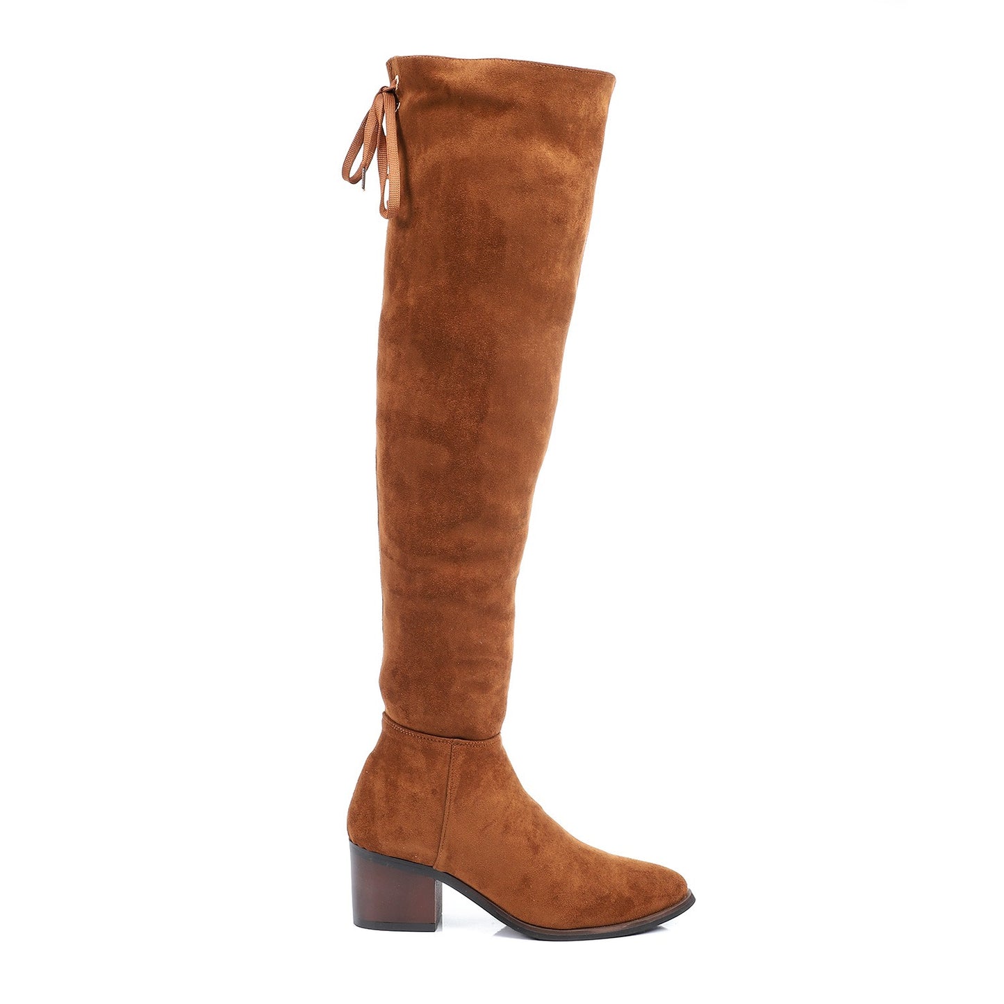 Havana Velvet Heeled Over The Knee Boot