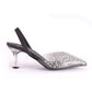 Black Soiree Rhinestones High Heel Shoes