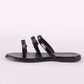 Black Upper Buckle Verneh Flat Slipper