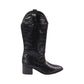 Black Long Western Boots