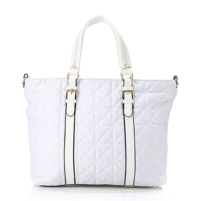 White Practical Handbag